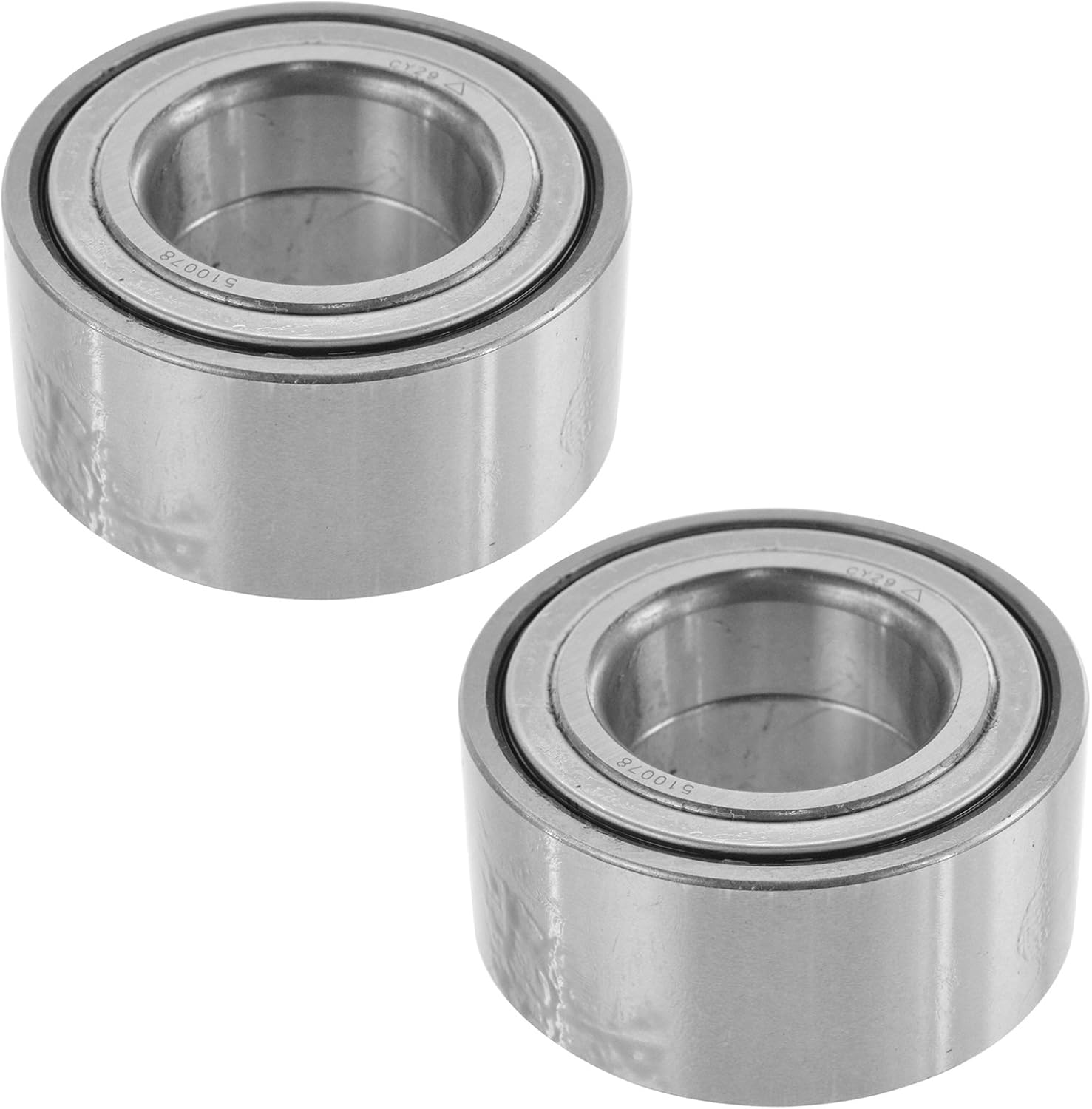 TRQ Front Wheel Bearing Set Compatible with 2001-2006 Hyundai Elantra 2003-2008 Tiburon 2004-2009 Kia Spectra 2005-2009 Spectra5