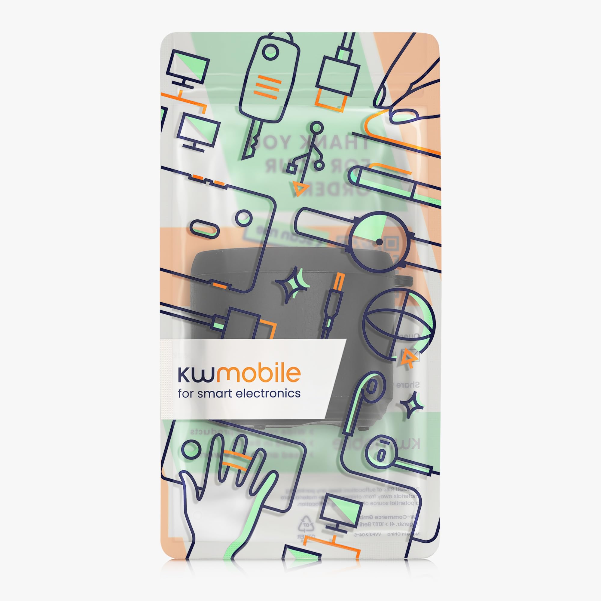 kwmobile Silikonowe etui kompatybilne z EWA A106 Pro - Etui ochronne na mini głośnik - Czarny