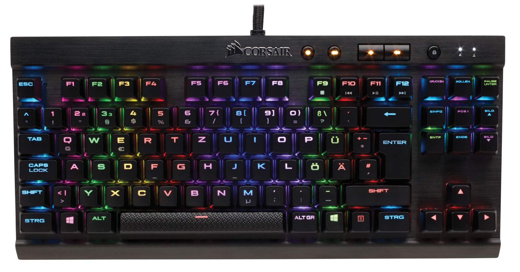 希少】Corsair K65 RGB RAPIDFIRE Keyboard US Corsair K65 Rapidfire Mechaniczna klawiatura gamingowa