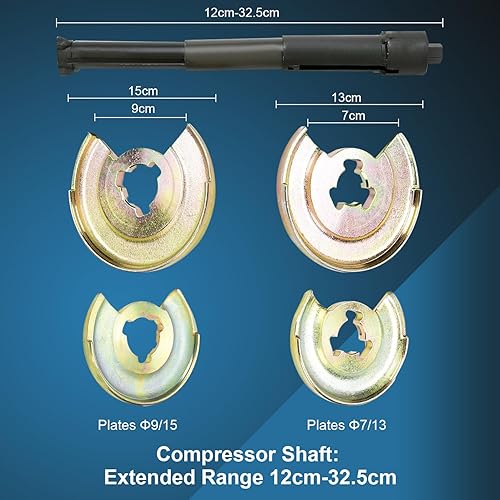 Miniatura 2 de 8milelake Herramientas de reparación del compresor del resorte helicoidal de la suspensión compatibles para el cadmio del Benz de Mercedes plateado