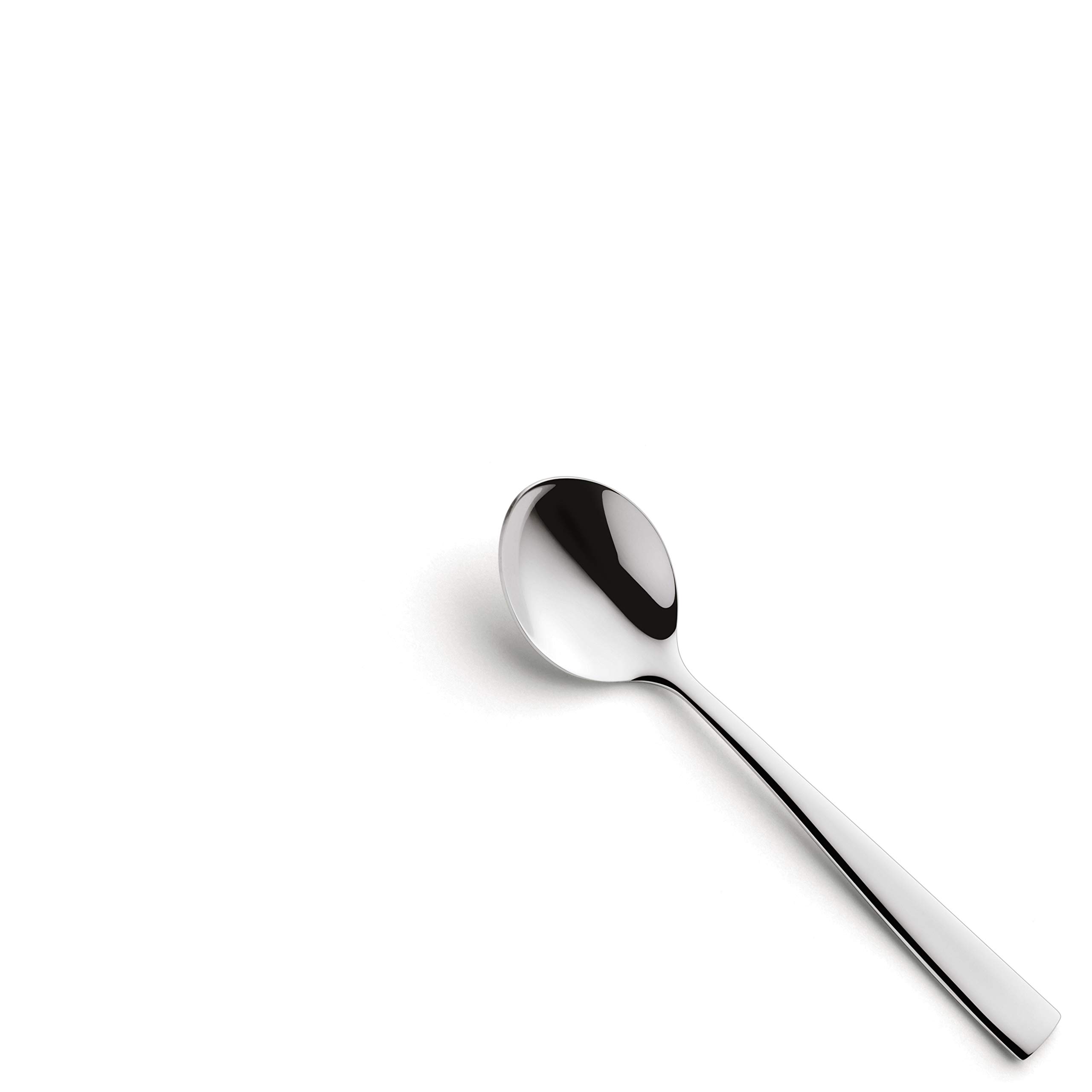 AMEFA ATOS - Cubertería para 6 personas, 24 piezas, acero inoxidable pulido e inoxidable, apto para lavavajillas, cubiertos con bandeja para cubiertos, clásicos cubiertos funcionales y sencillos