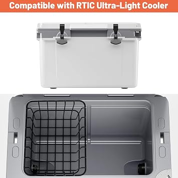 32 qt Cooler Basket Compatible with RTIC 32 Cooler, Perfect for Organization Accessory, Black