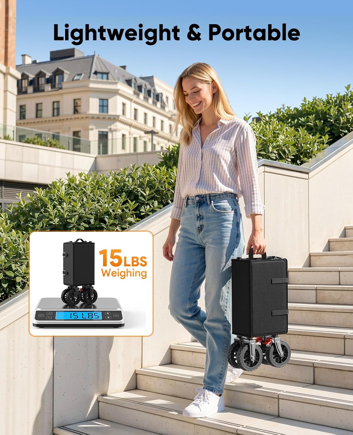 Wagons Carts Foldable, 330LBS Collapsible Wagon, 150L Heavy Duty Foldable Wagon with All-Terrain Wheels, Portable Utility Carts for Grocery Sports Garden Shopping Camping