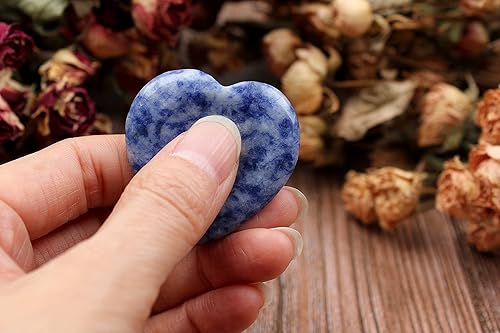 Miniatura 3 de vuUUuv Piedra de preocupación del pulgar y cristales curativos para meditación, reiki o ritual (azul - ojos azules)