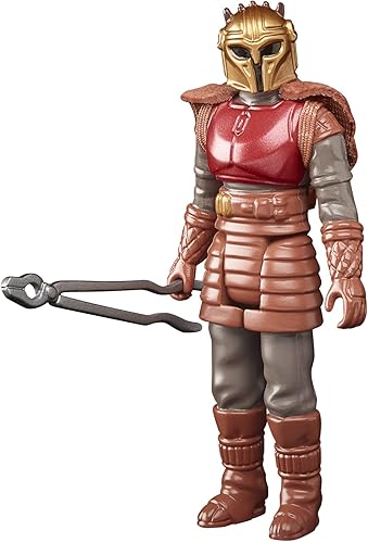STAR WARS Retro Collection The Armorer Toy - Figura de acción coleccionable de The Mandalorian a escala de 3.75 pulgadas, juguetes para niños a