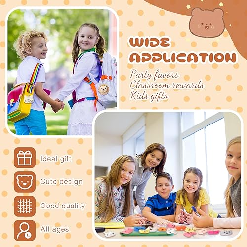 Miniatura 6 de Libima Juego de mini llaveros de peluche de animales marinos y frutas para carnaval, cumpleaños, aula, premios, decoración para ropa (150 unidades,