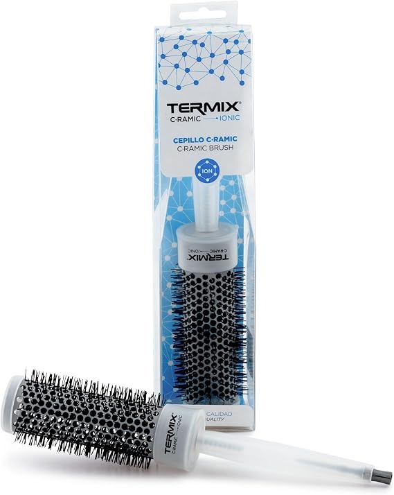 Termix Ionic Ceramic Hairbrush Ø 43 mm- Hairbrush that combines the latest ceramic and ionic technology preventing hair damage, 43/61 mm, B-4025