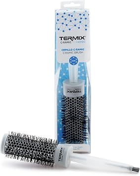 Termix Ionic Ceramic Hairbrush Ø 43 mm- Hairbrush that combines the latest ceramic and ionic technology preventing hair damage, 43/61 mm, B-4025