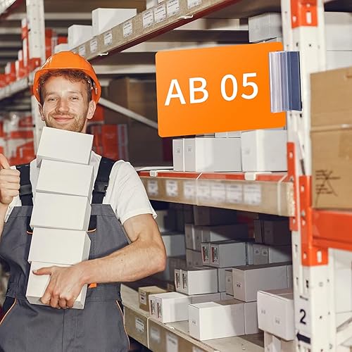 Miniatura 7 de Paquete de 10 soportes magnéticos para letreros de 3 x 1.6 x 1.2 pulgadas, clips de señalización para mostradores de tiendas minoristas, almacenes,