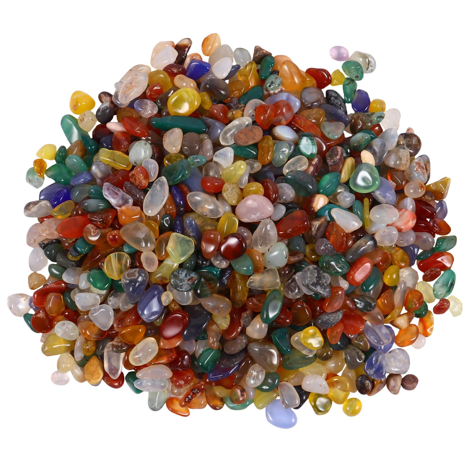 Décoration de gravier pour aquarium et pots à la maison galets d'agate 300g
