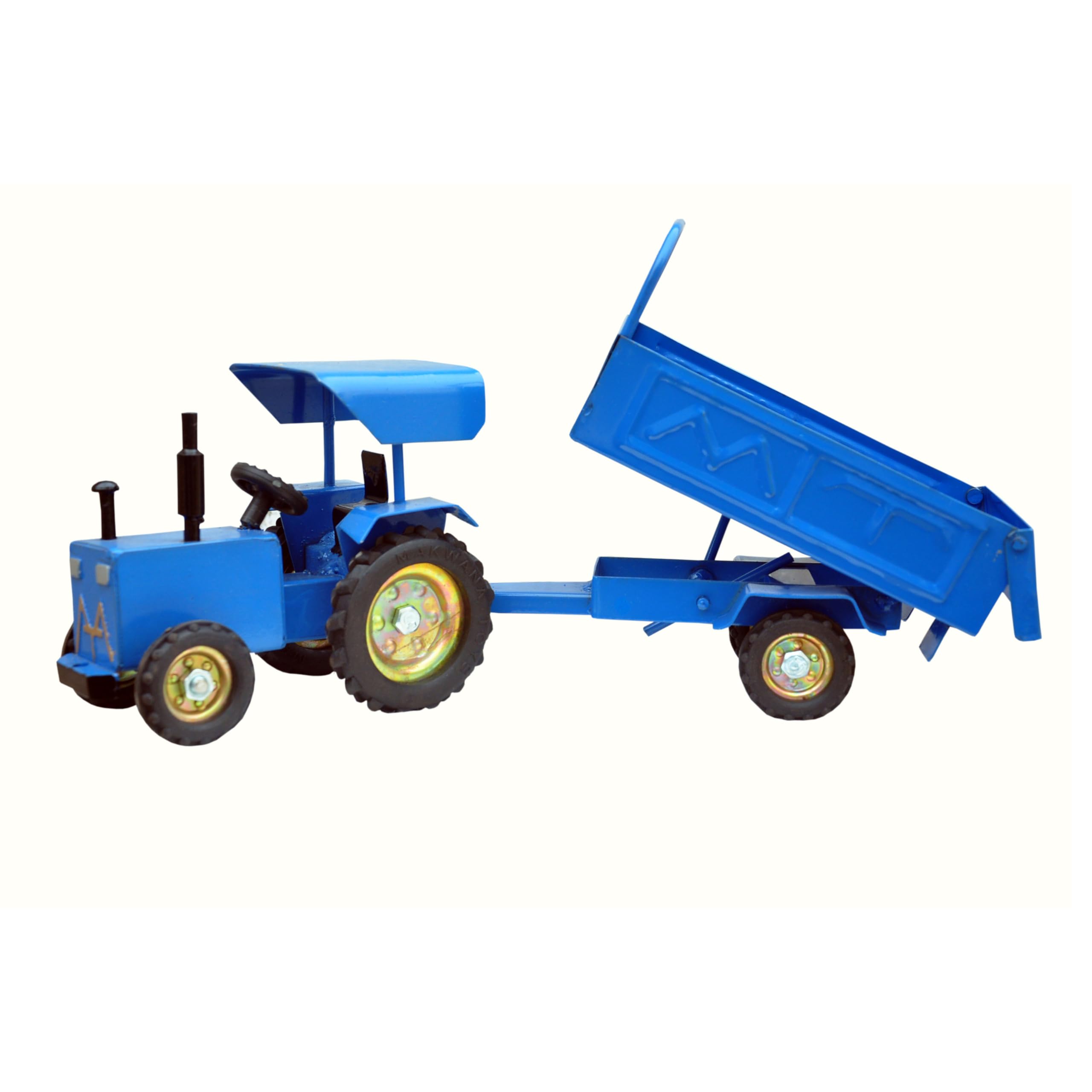 Kraft X Metal Tractor Toy Pull Back Farm Tractor with Trolley Toys for 3+ Year Old Kids (Blue) (B0D1TXJ9QY) Amazon Price History, Amazon Price Tracker