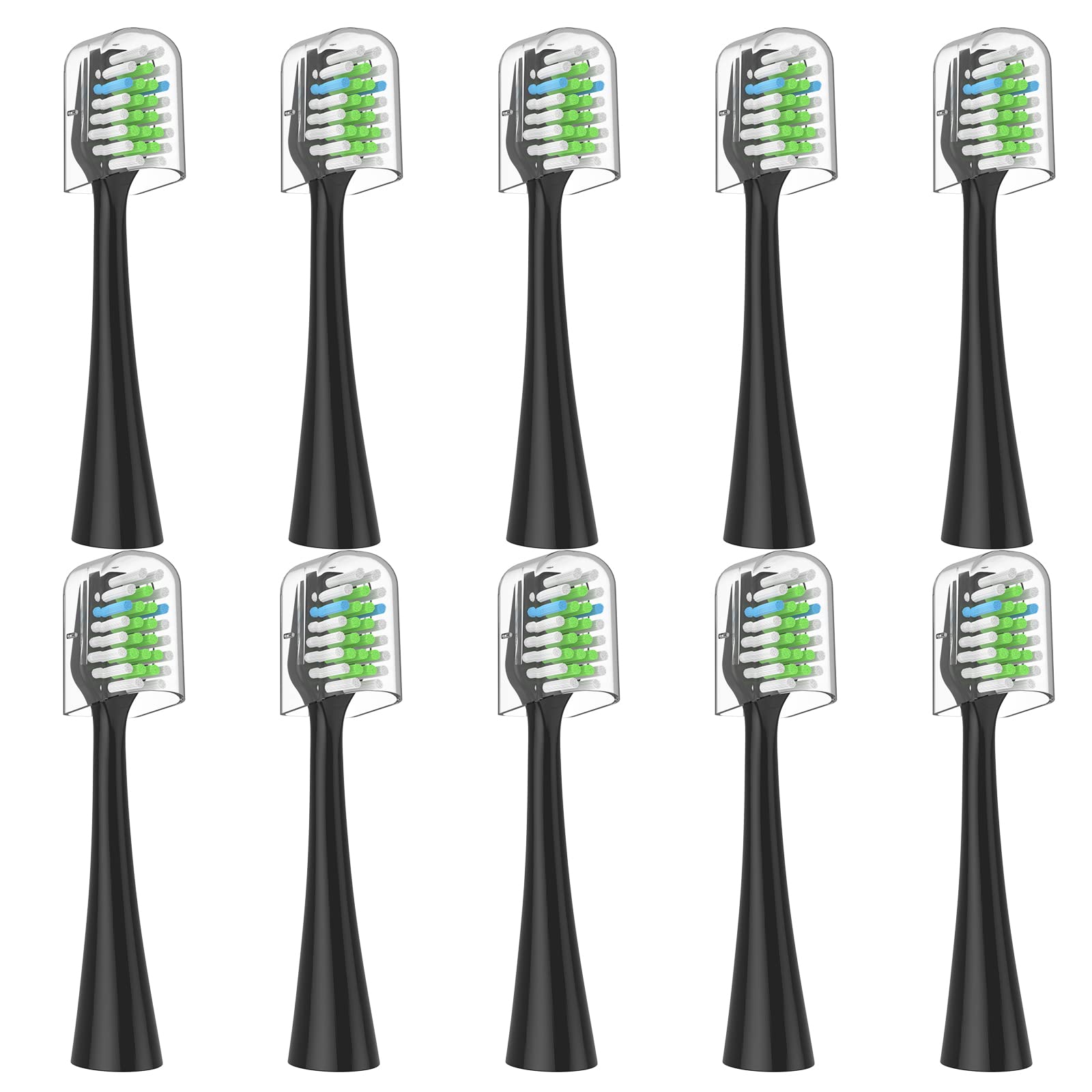 Toothbrush Replacement Heads Compatible with Waterpik Complete Care 5.0/9.0 (CC-01/WP-862), 10 Pack