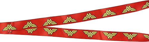 Miniatura 3 de Wonder Woman Cordón con dije de metal y soporte transparente para identificación
