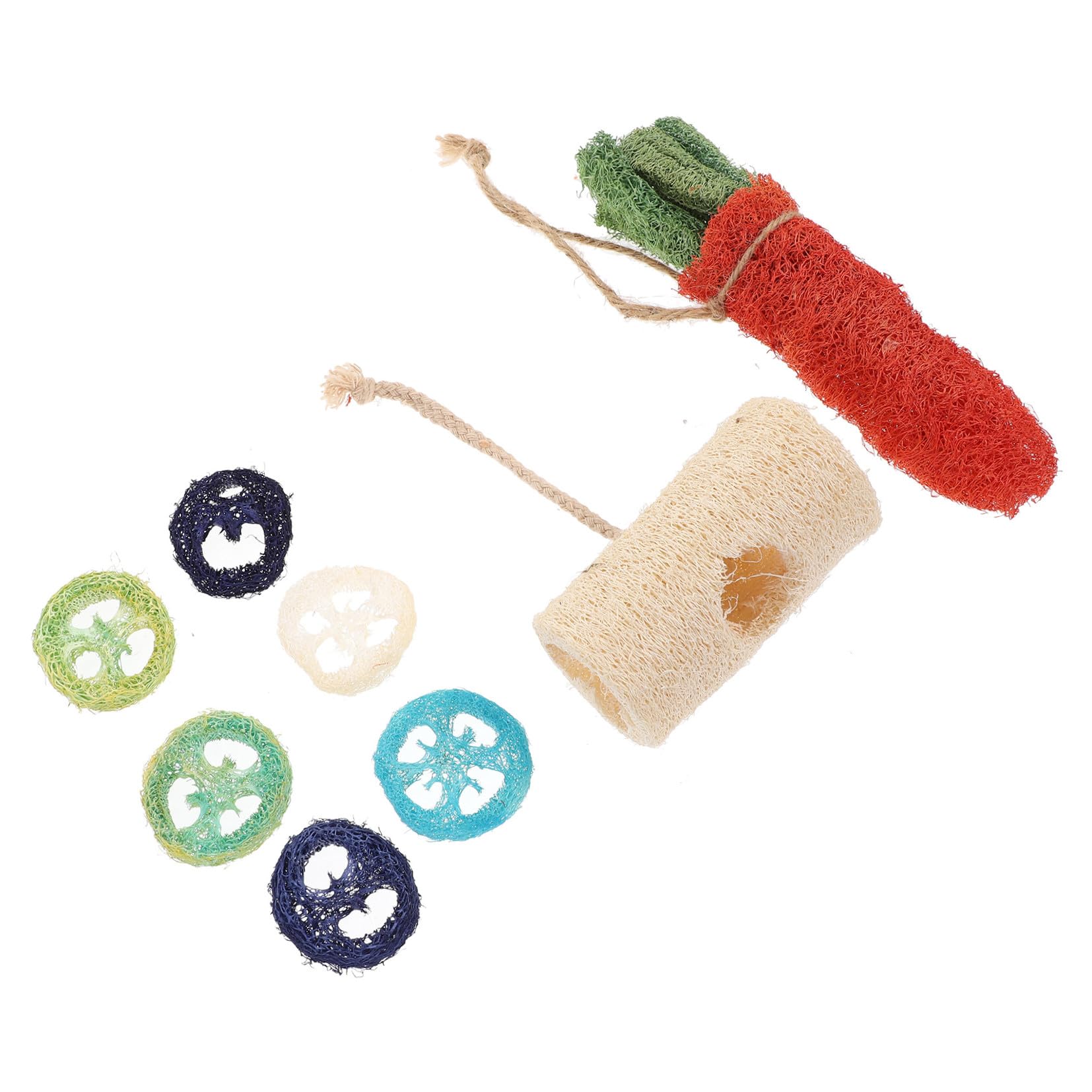 BESPORTBLE 8pièces Jouets à Mâcher pour Lapins Friandises pour Hamsters et Chinchillas Jouets Intérieur pour Petits Animaux Lot