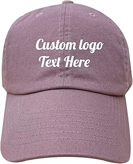 INK STITCH Ps1400 Unisex Pastel Stitching Embroidery Custom Logo Text Cotton Baseball Caps (Mauve)