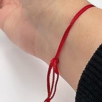 Vista 5 de St Michael Archangel Coin Medal on Adjustable Red Cord Wrist Adjustable Bracelet