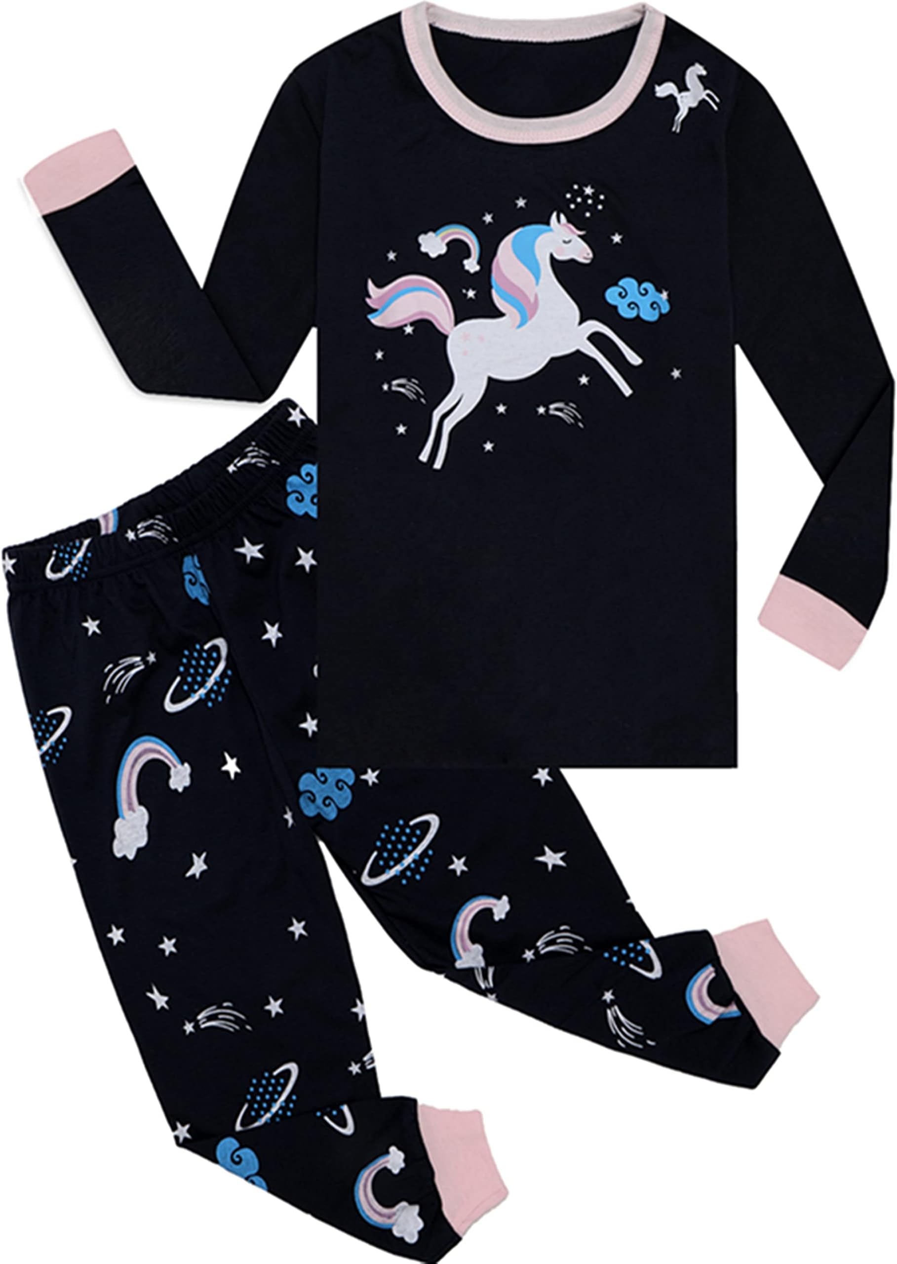 Tkala Fashion Pajamas for Girls Children Clothes Sets Little Kids Pjs Sleepwear