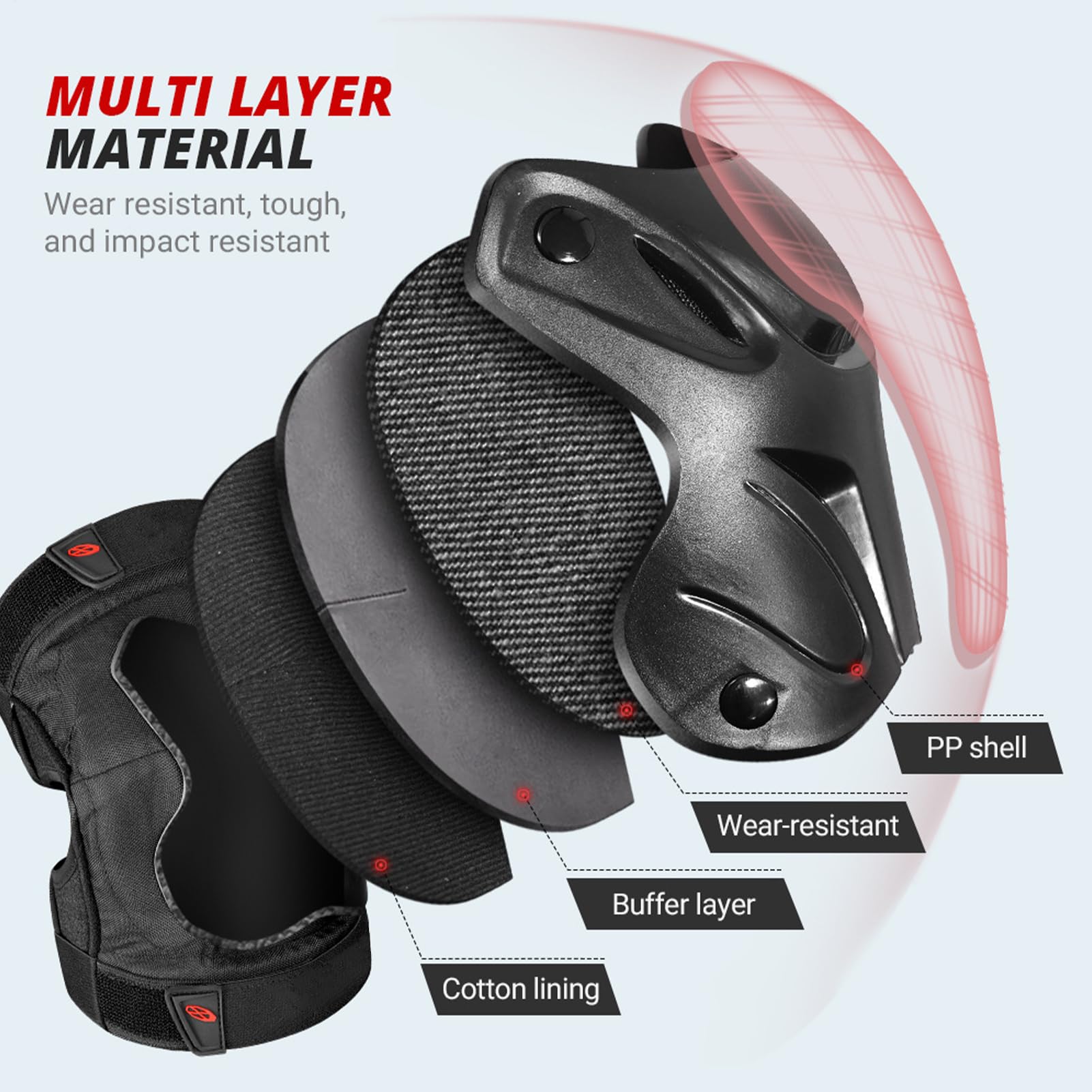 Protège-tibias réglables pour moto, coudières et genouillères adultes - Équipement de protection moto, roller, skateboard