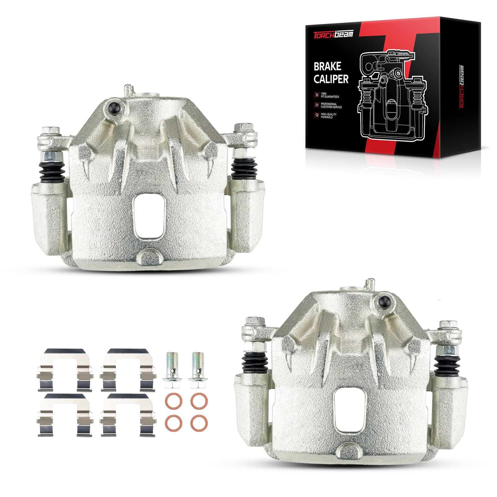 Torchbeam Front Left and Right Calipers w/Bracket Fit for Tucson, Sportage