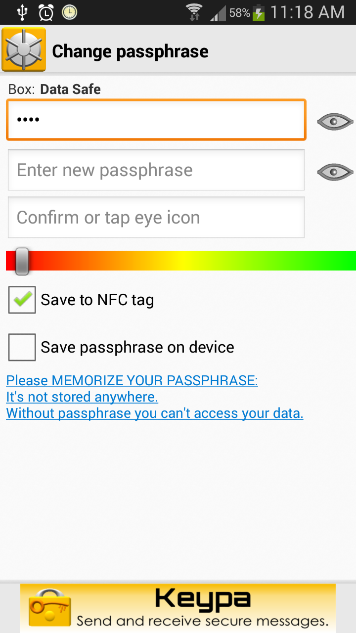 Daten-Safe NFC Plug-in:Amazon.de:Appstore for Android