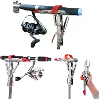 Suporte De Vara Pesca Aço Inoxidável Com Fisgada Automática com Mola para Pésca em Rios, pesqueiros, lagos, Mar e Lagoas.
