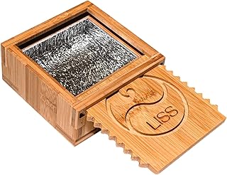 Surf Wax Box Insulated, Bamboo Holder with Insulated Interior, Wax Comb and Remover, Works with All Wax Types - Wax Not Included