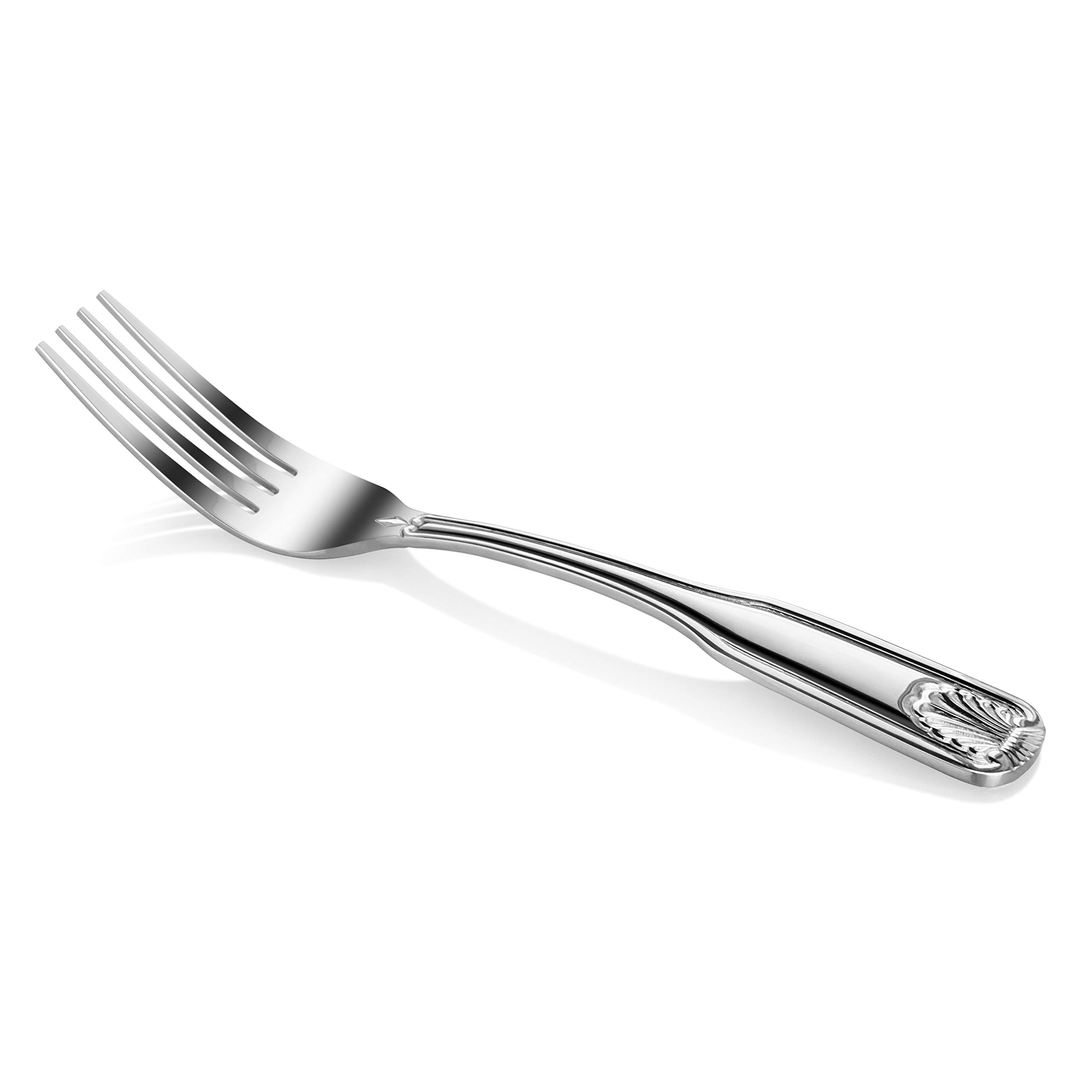 New Star Foodservice Shell Pattern 18/0 Stainless Steel Dinner Fork, 7.7-Inch, Set of 12, Commercial Grade — Amazon image 2