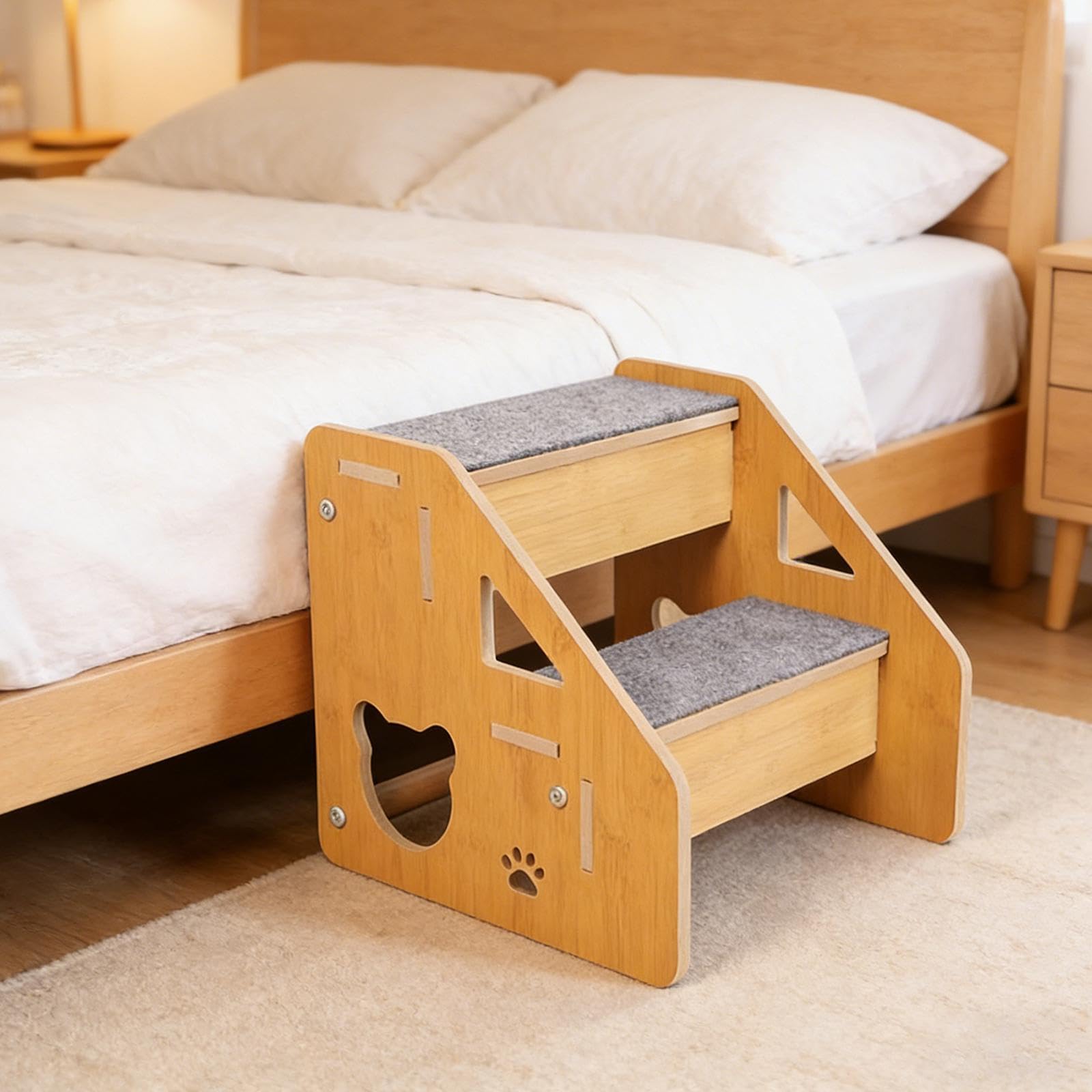 per Animali Cani Gatti per Cani Cuscino Antiscivolo Materiale Leggero per Animali Domestici Adatta per Salotto Camera Da Letto, 2 Livelli