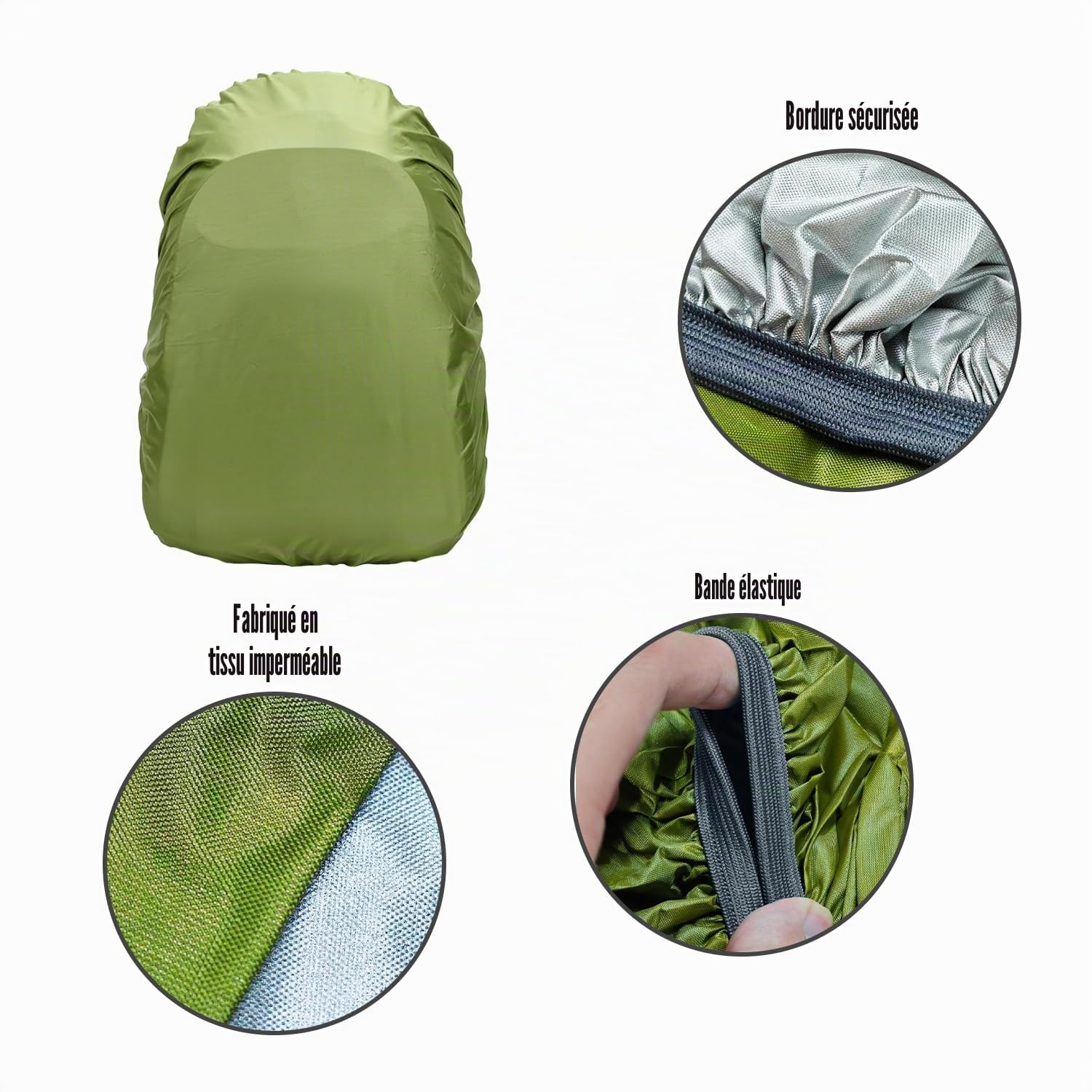 1 Habillage Pluie pour Sacoche, 1 Habillage Pluie pour Sac À Dos, Habillage Pluie pour Sacoche De Vélo, Housse De Protection pour Sacoche De Vélo, Housse De Protection pour Sacoche