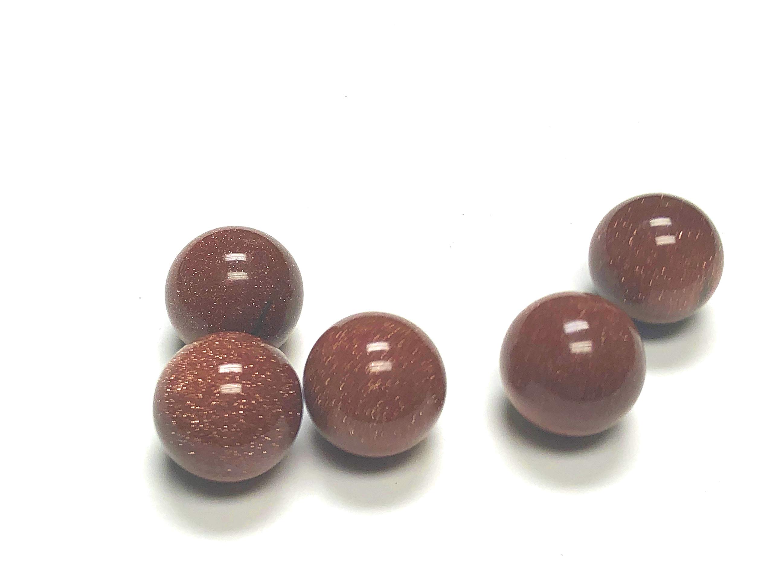 ZentronCrystal Collection Goldstone Sphere 20mm Stone - ~1" Piece in Velvet Bag