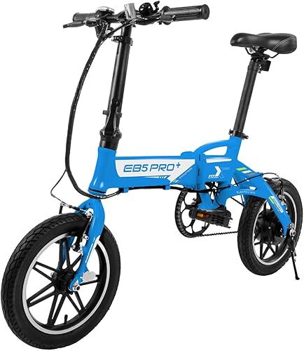 Miniatura 1 de SWAGTRON Swagcycle EB-5 - Bicicleta eléctrica plegable ligera y de aluminio con pedales