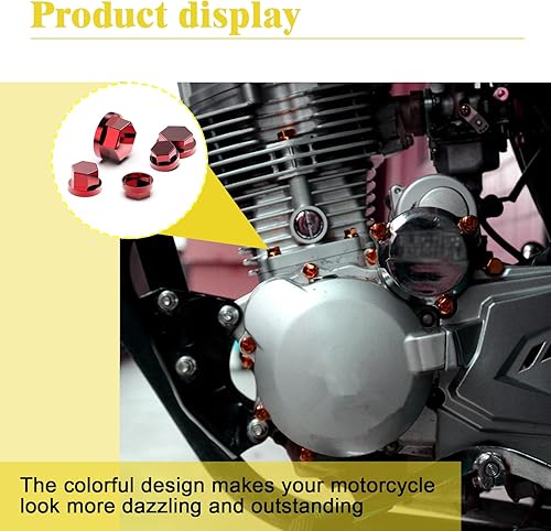 Miniatura 4 de ZKFAR 30 tapas de rosca para modificación de motocicleta, 4 tamaños, impermeables, duraderas, de metal, accesorios de decoración de tuercas