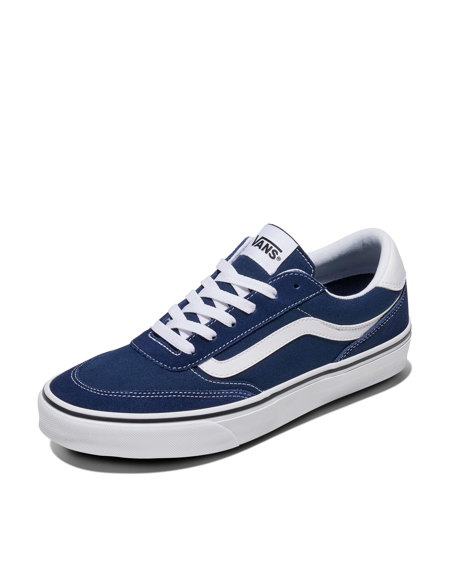 Vans Men's Brooklyn LS Sneakers Suede and Dress Blues 6.5