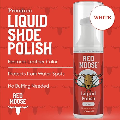 Miniatura 2 de RED MOOSE Esmalte líquido para zapatos, parte superior de esponja de 4 onzas para cuero, botas, zapatos de vestir