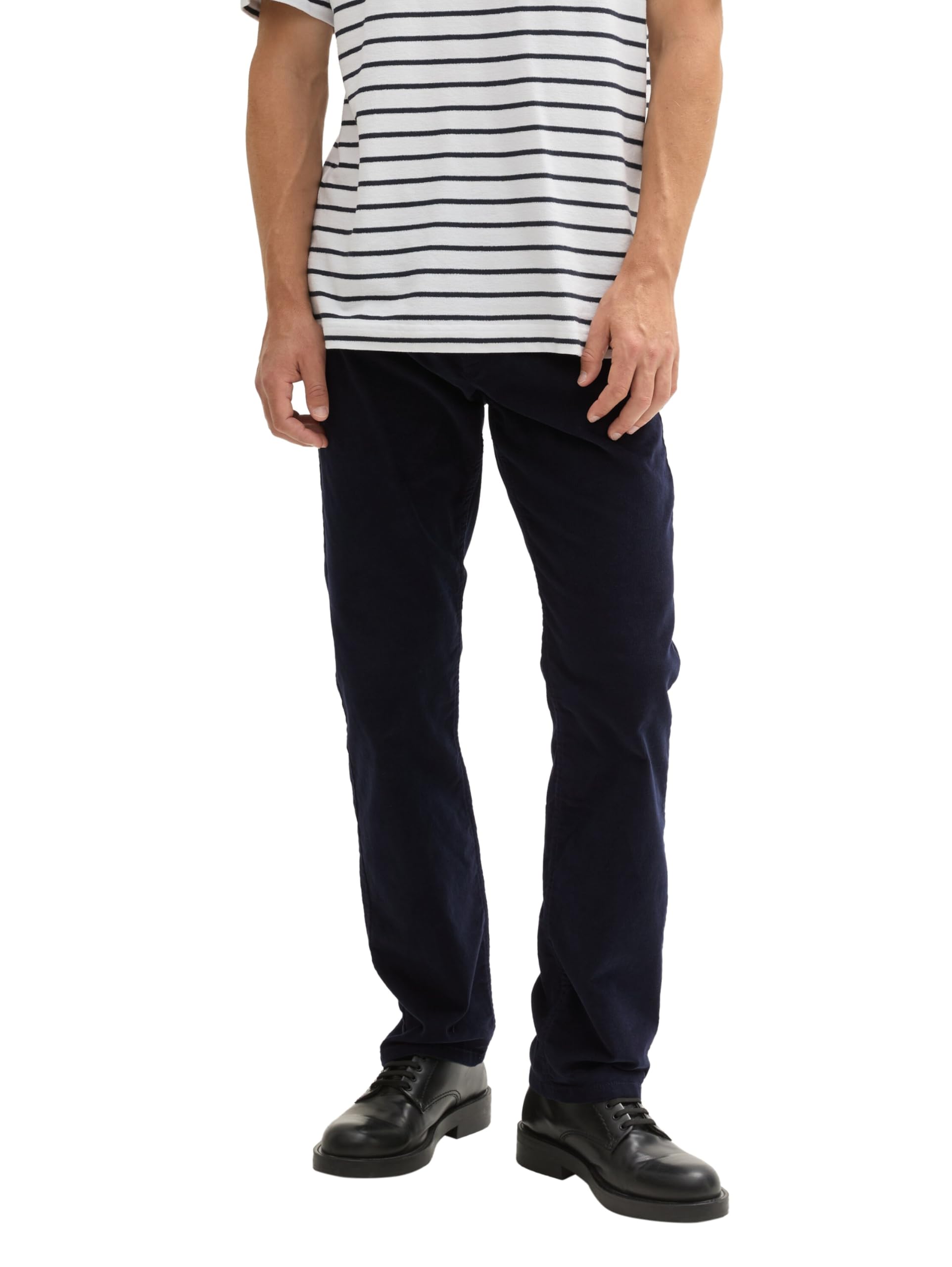 Tom Tailor Herren Marvin Straight Hose aus Cord 1043838