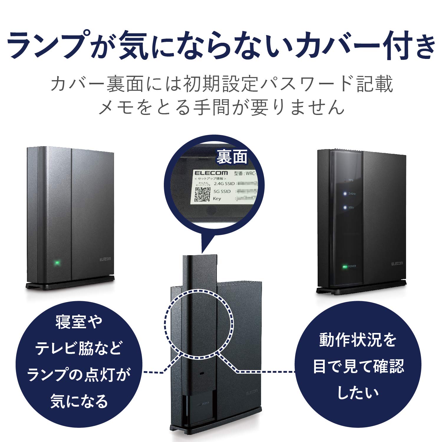 Amazon | エレコム WiFi 無線LAN ルーター 11ac ac1200 867+300Mbps 