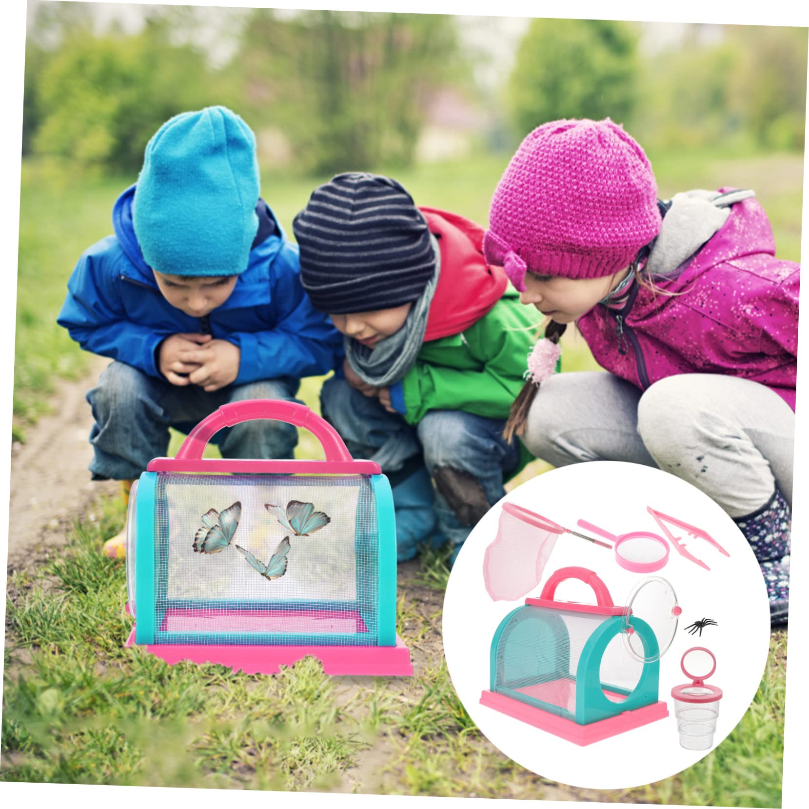 Kit de Captura de Exploración Exterior 1 Juego Rosa de Plástico