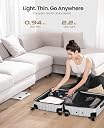 YINOLIFE Smart Scale for Body Weight, Bathroom Digital Weighing Scale with BMI, Body Fat, Muscle Mass, Highly Accurate Scale with LED Display, Sturdy Tempered Glass, Compact Size, 396lb, Black gallery image