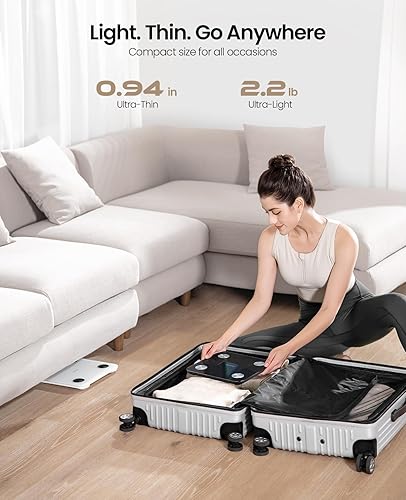 Miniatura 9 de Báscula para peso corporal, báscula digital inteligente para baño con IMC, grasa corporal, masa muscular, escala precisa de composición corporal de