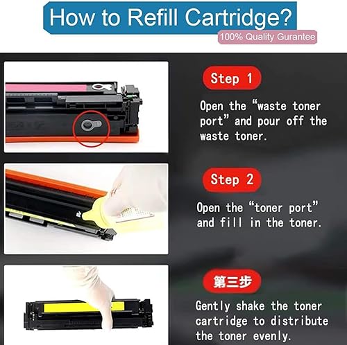Miniatura 6 de Kit de recarga de tóner de alto volumen de impresión compatible con impresora HP 215A 215X, paquete de 4 con herramientas de amplia aplicación