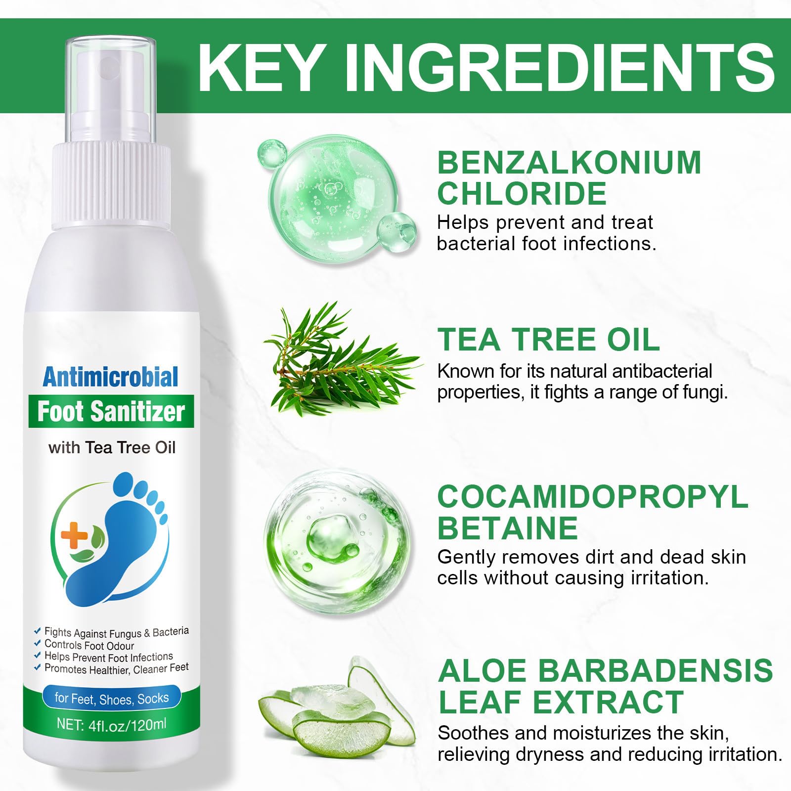 Spray Assainissant Pieds & Chaussures Propos'Nature 100 Ml - 100% Naturel Et Bio