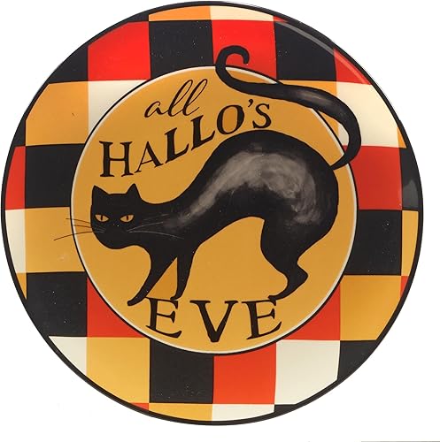 Miniatura 3 de Certified International Spooky Halloween - Plato de ensaladapostre de 8.75 pulgadas, multicolor, mediano, juego de 4