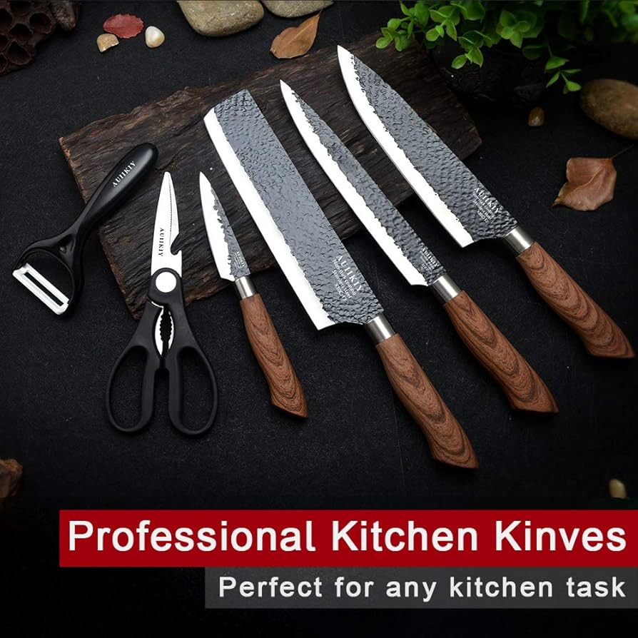 PRINS KIT 6pcs kitchen knife set ナイフセット Amazon.com: AUIIKIY 6 Pieces Professional Kitchen Knives Set
