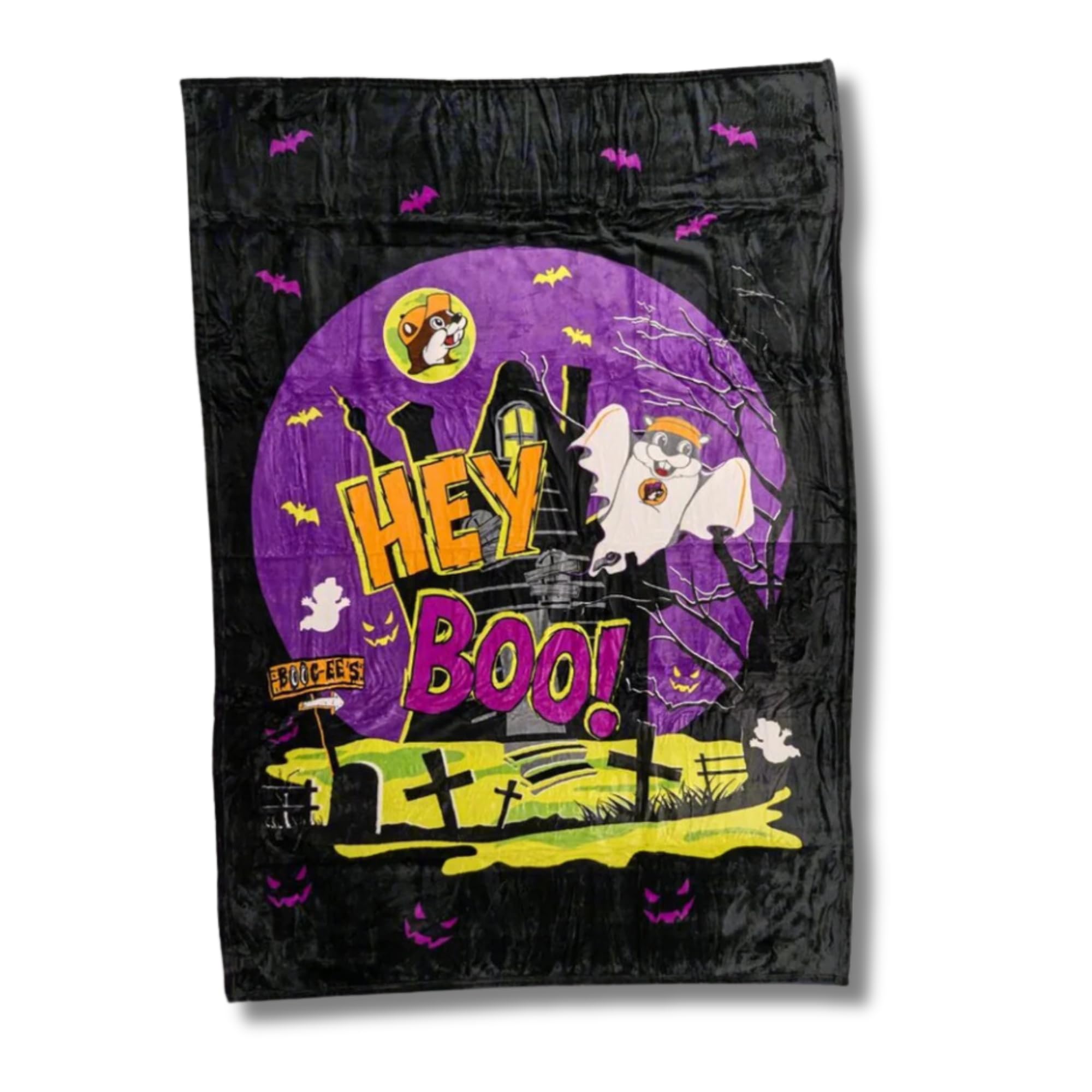 Buc-ee's 'Hey Boo!' Halloween Blanket | Soft & Cozy Blanket 50x70