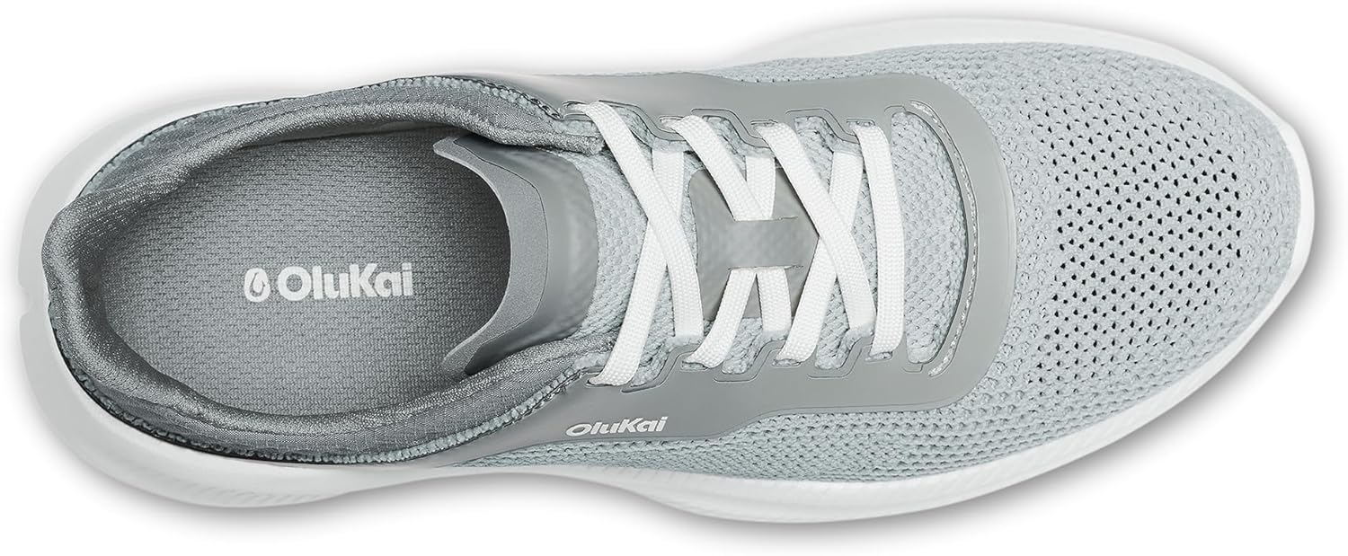 OLUKAI Island Hopper Women's Sneakers, Travel Ready & Versatile Athletic Shoes, Soft & Breathable Knit Fabric, Drop-in Heel Design