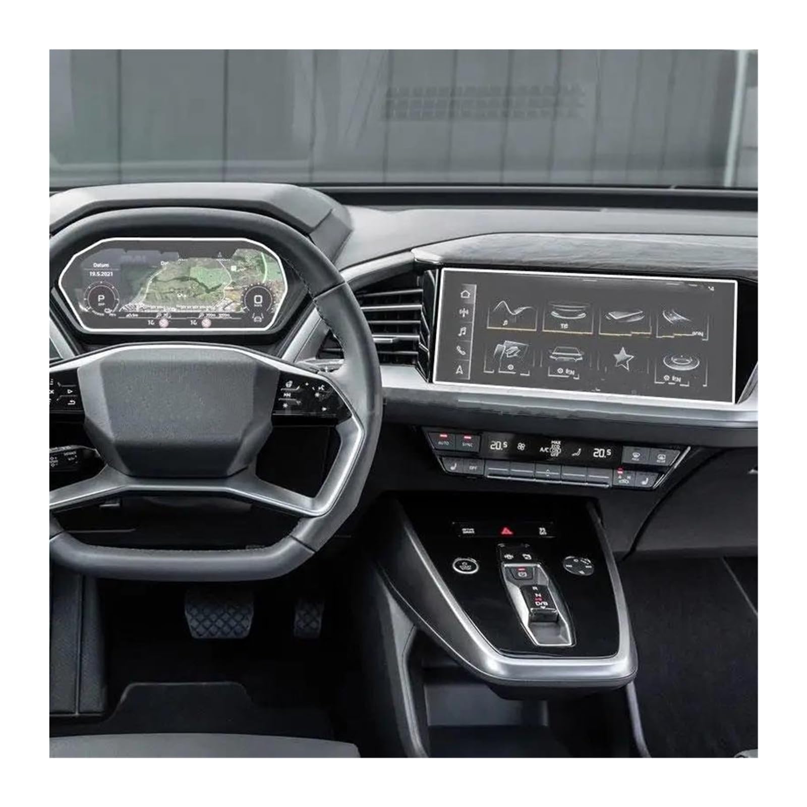 Verre trempé Audi E-tron 2022 anti rayures navigation - 4