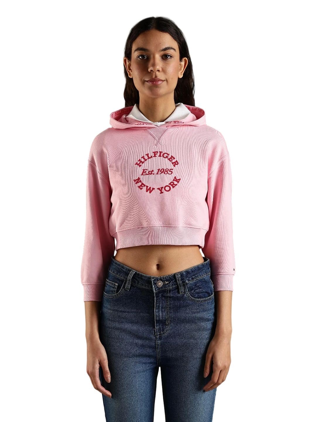 tommy hilfiger Relaxed fit Cotton Hooded Neck Sweatshirt-picture-47