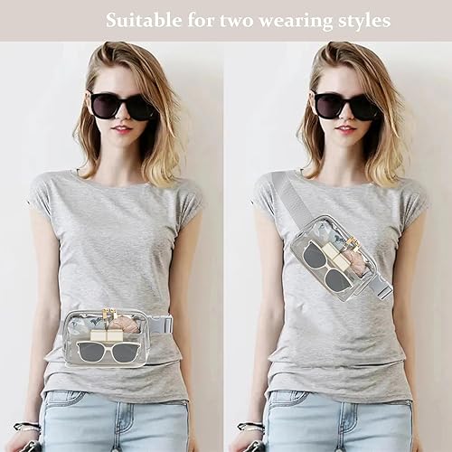 Miniatura 2 de Riñoneras cruzadas impermeables para mujer, bolsa de cinturón de moda para mujeres y hombres, riñonera con correa ajustable para senderismo al aire