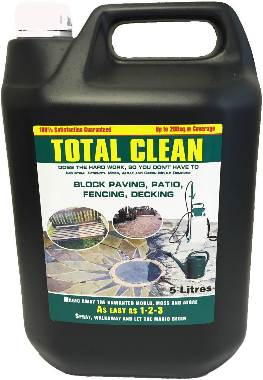 Mould Paving Slabs Brick Stone Decking Moss Killer Drive Cleaner Magic 5 Litres