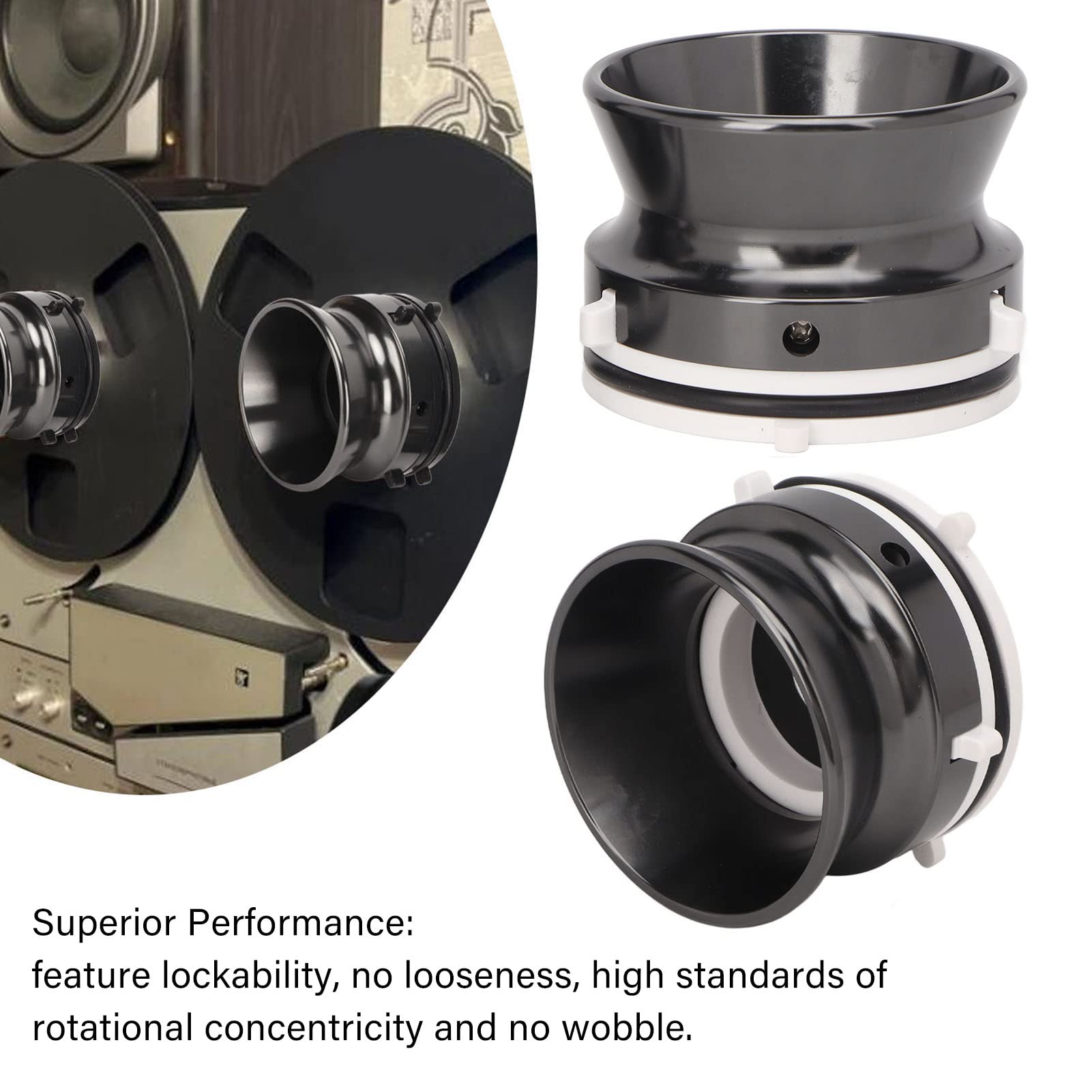 1 Paar Nab Hub Adapters, 10 Inch Reel to Reel Tape Nab 1 Paar Nab Hub Adapters, 10 Inch Reel to Reel Tape Nab
